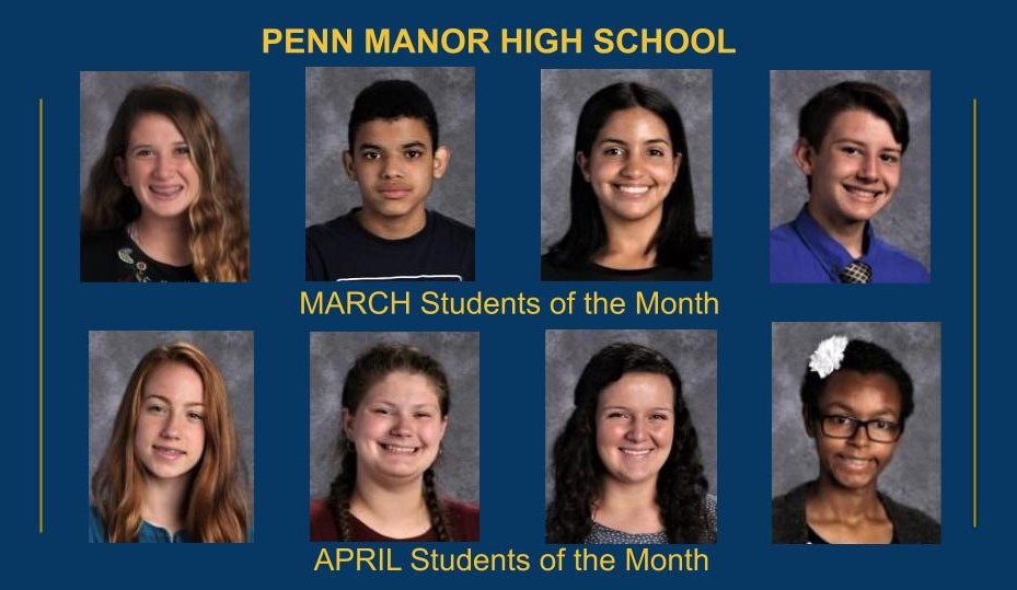 March and April Students of the Month – Penn Manor High School